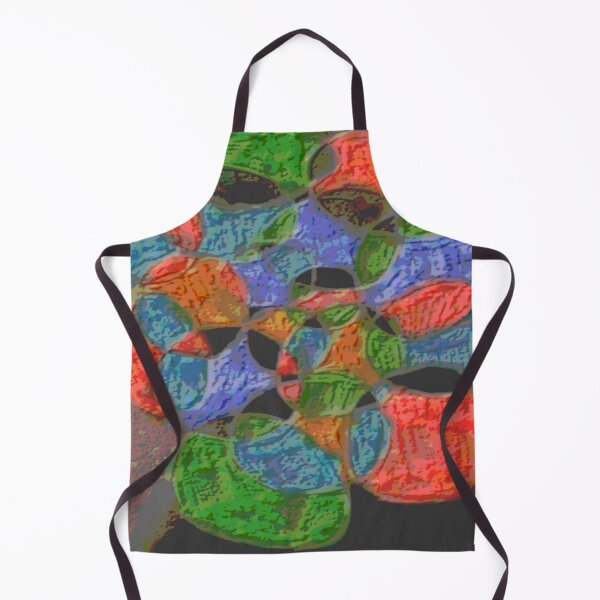 Item preview, circles at play dark rough colorful geometric abstract design designed and sold by SmashingDeals.