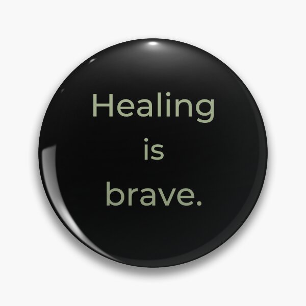 Item preview, Healing is brave - Minimalist statement designed and sold by Bianca Eder - Healing Collection.