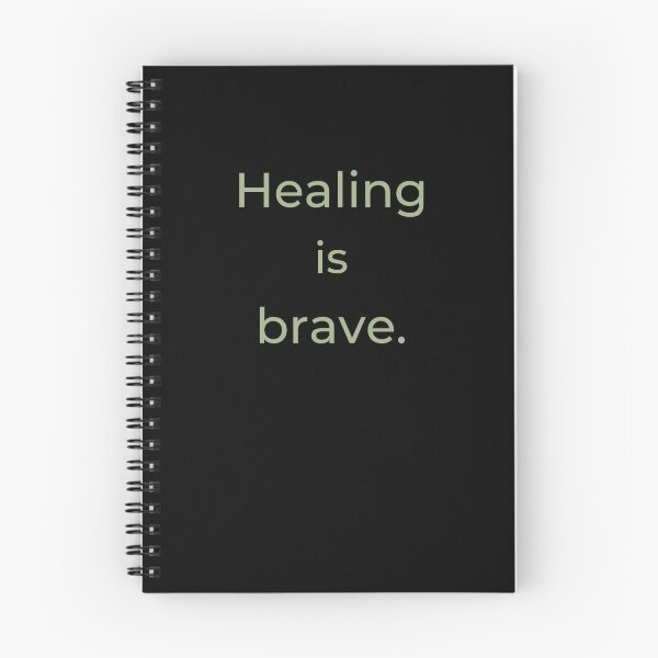Item preview, Healing is brave - Minimalist statement designed and sold by Bianca Eder - Healing Collection.