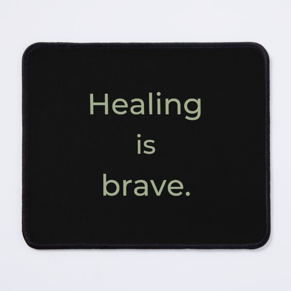 Item preview, Healing is brave - Minimalist statement designed and sold by Bianca Eder - Healing Collection.