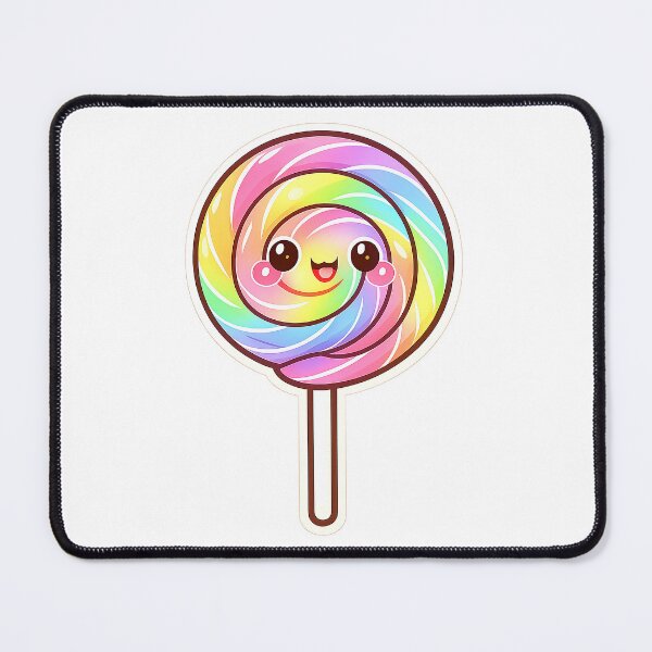 Item preview, Kawaii Rainbow Lollipop Spiral Candy Cute Sticker designed and sold by DesignEG.