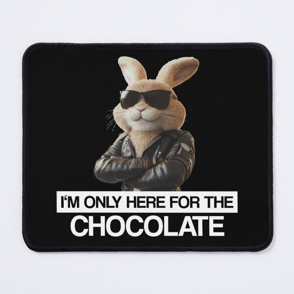 Item preview, I'm Only Here For The Chocolate - Cool Easter Bunny designed and sold by Lichtisign.
