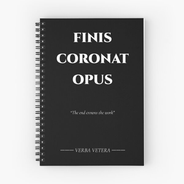 Item preview, Finis Coronat Opus – Latin Quote on Completion designed and sold by BrushRushX.
