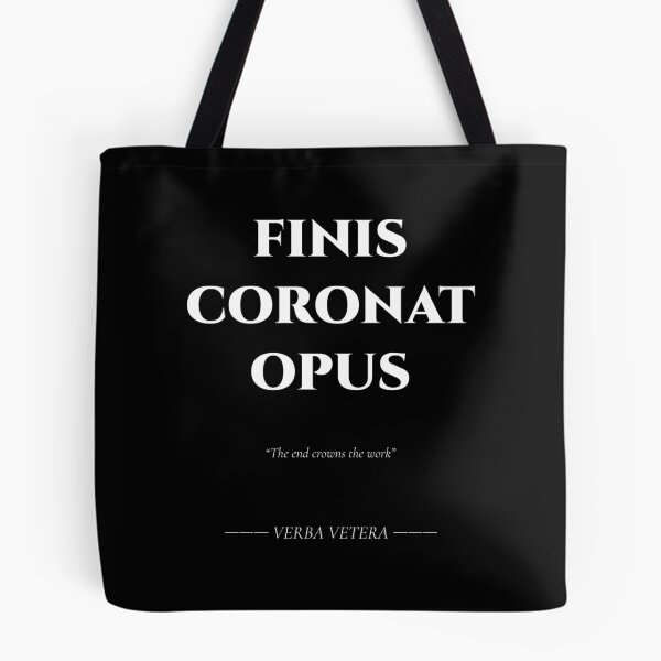 Item preview, Finis Coronat Opus – Latin Quote on Completion designed and sold by BrushRushX.