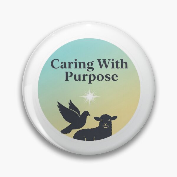 Item preview, Caring With Purpose – Christian Animal Care Sticker designed and sold by Illustrated Faith.