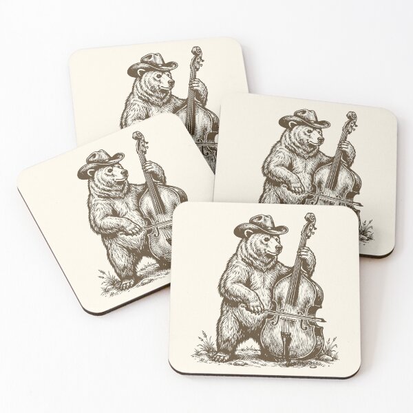 Item preview, Grizzly Bear Playing Cello Vintage Music Lover designed and sold by Y-Vibes.