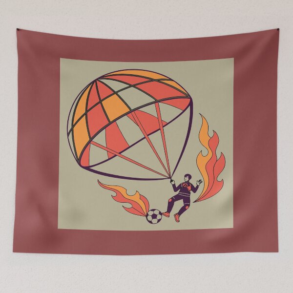 Item preview, Paragliding Football Adventure Illustration designed and sold by NOVASTOCK117.