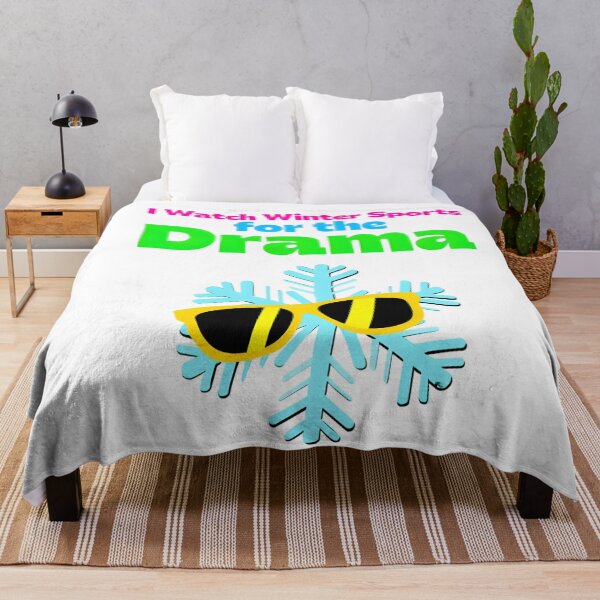 Item preview, Winter Sports Drama Queen Snowflake Art designed and sold by AnnDesignStudio.