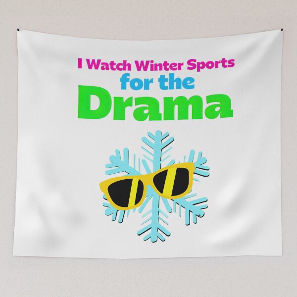 Item preview, Winter Sports Drama Queen Snowflake Art designed and sold by AnnDesignStudio.