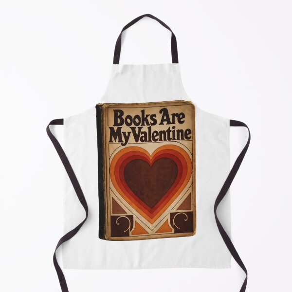 Item preview, Books are my valentine,Books Are My Valentine with a heart design on the cover showing artistic patterns in warm colors designed and sold by SpaceartLilu.