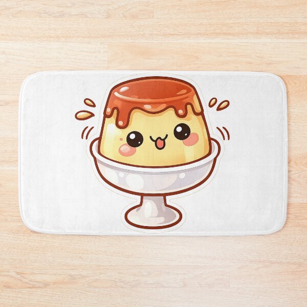 Item preview, Cute Kawaii Pudding Caramel Japanese Dessert Sticker designed and sold by DesignEG.