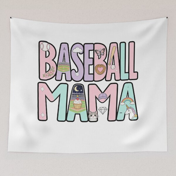 Artikelvorschau, Niedliche Pastellillustration für Baseball-Mama – Ästhetisches Design für Sportmütter entworfen und verkauft von truongloc246.