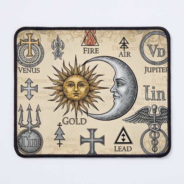 Item preview, Medieval Alchemy symbols designed and sold by RadiantGraphics.