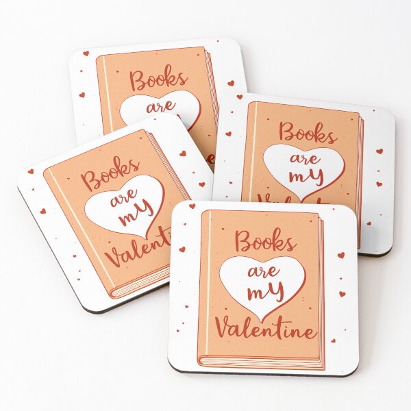 Item preview, Copy of Books are my valentine,Books Are My Valentine with a heart design on the cover showing artistic patterns in warm colors designed and sold by SpaceartLilu.