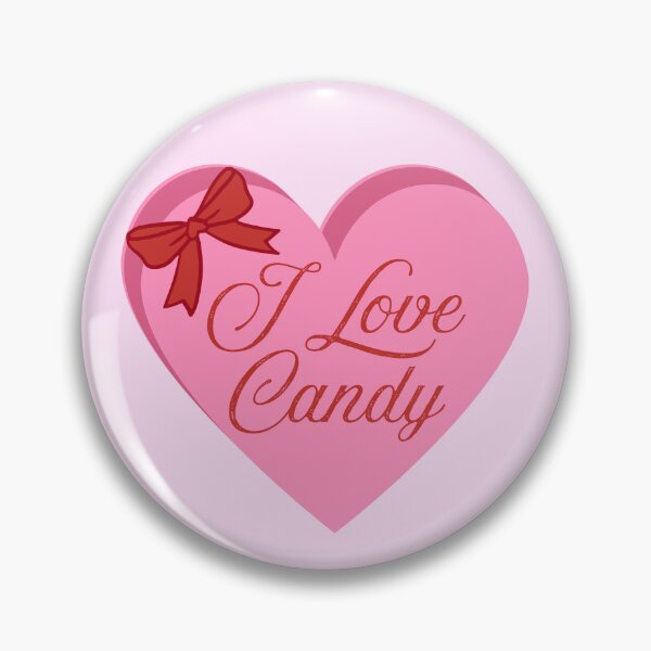 Item preview, I Love Candy Pink Heart Candy Box designed and sold by MerchEtch.