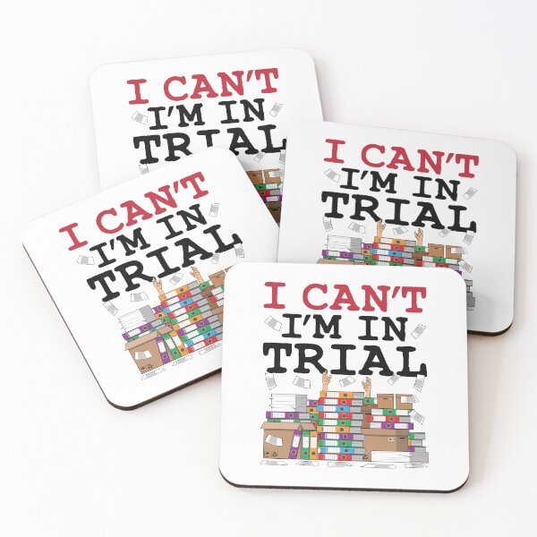 Item preview, I Can't I'm in Trial Funny Lawyer  designed and sold by jaygo.
