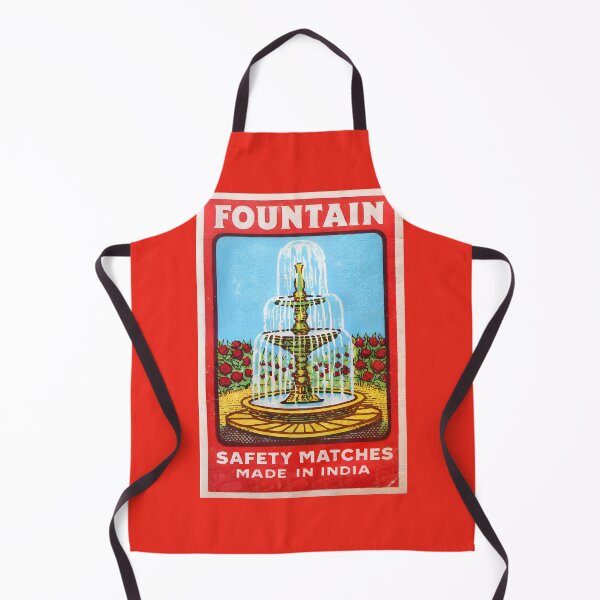 Item preview, Vintage Indian Matchbox Label Design, “FOUNTAIN” Safety Matches designed and sold by Glitterblix.