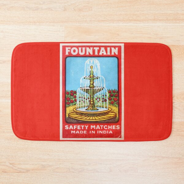 Item preview, Vintage Indian Matchbox Label Design, “FOUNTAIN” Safety Matches designed and sold by Glitterblix.