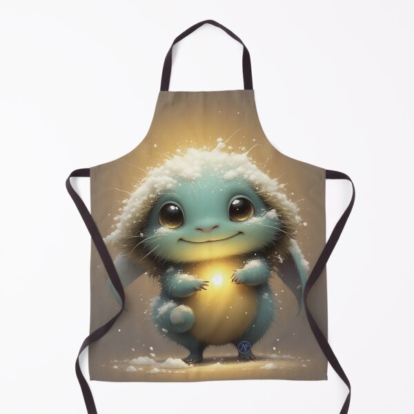 Item preview, Little Guardian of Winter Light – Cozy Fantasy Creature Art by NegarTv Designs designed and sold by NegarTv Designs.