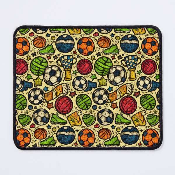 Item preview, Playful Yellow and Blue Kickoff Art designed and sold by Piotrek0001.