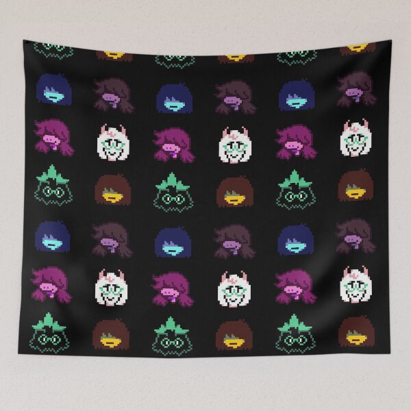 Item preview, Deltarune Ralsei, Susie, and Kris Pixel Heads designed and sold by Goolsby-Designs.