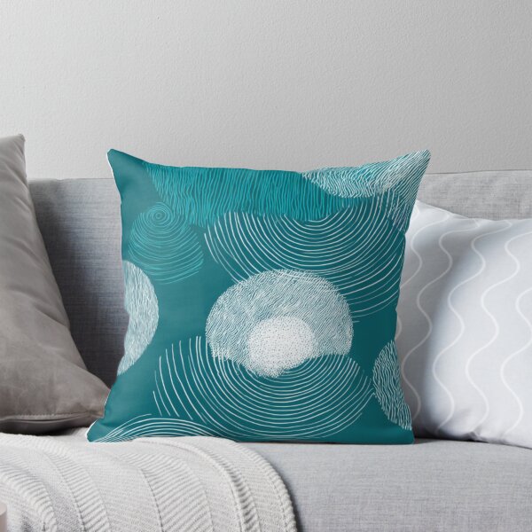 Item preview, Transformative Teal: Minimalist Line Art Spheres designed and sold by Ewa Miller.
