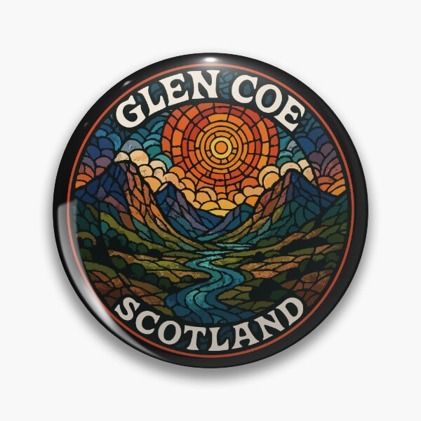 Item preview, Glen Coe Scotland United Kingdom Stained Glass Art designed and sold by TomFrontierArt.