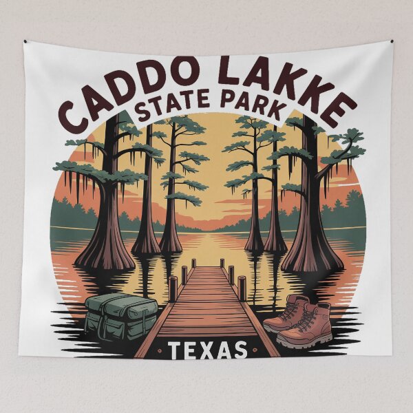 Item preview, Caddo Lake Texas - Mysterious Cypress Swamp Nature Art designed and sold by Roch-Roch.
