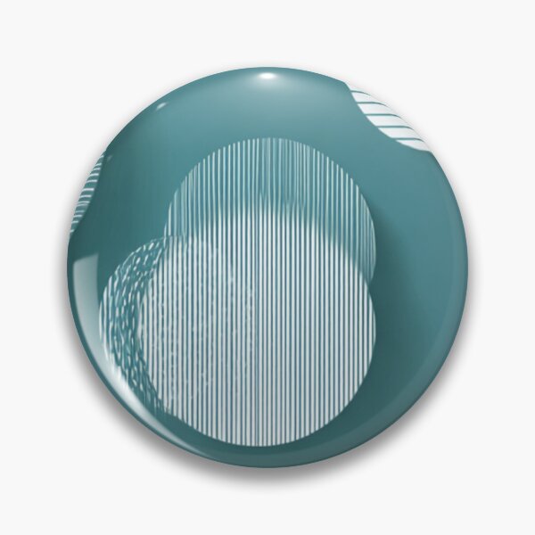 Item preview, Transformative Teal: Minimalist Line Art Spheres designed and sold by Ewa Miller.