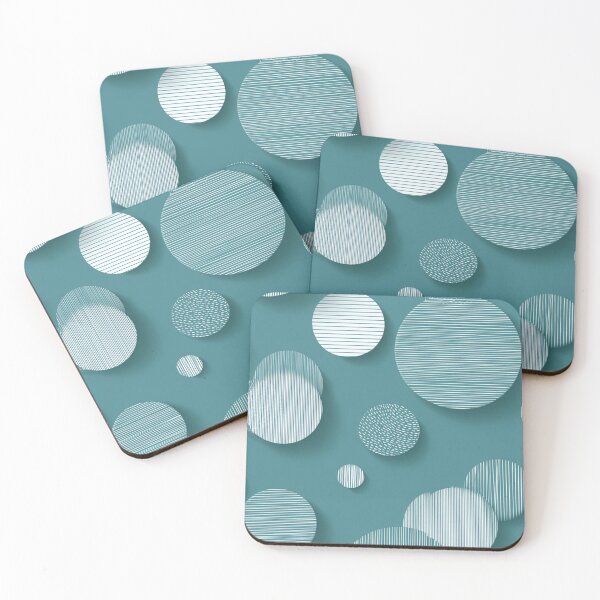 Item preview, Transformative Teal: Minimalist Line Art Spheres designed and sold by Ewa Miller.