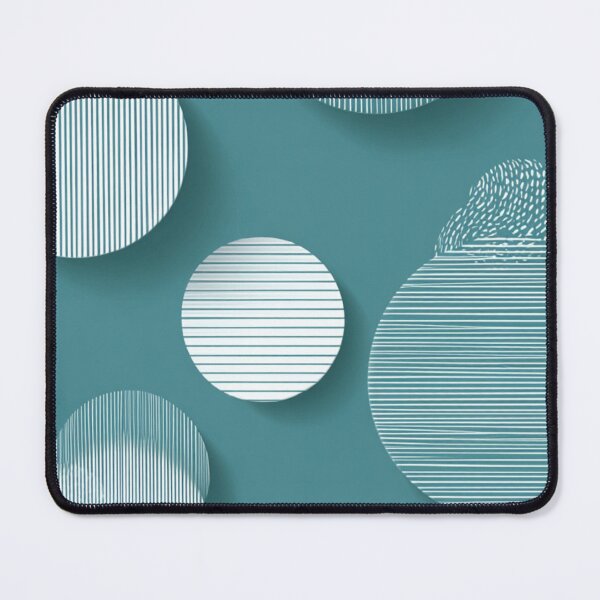 Item preview, Transformative Teal: Minimalist Line Art Spheres designed and sold by Ewa Miller.