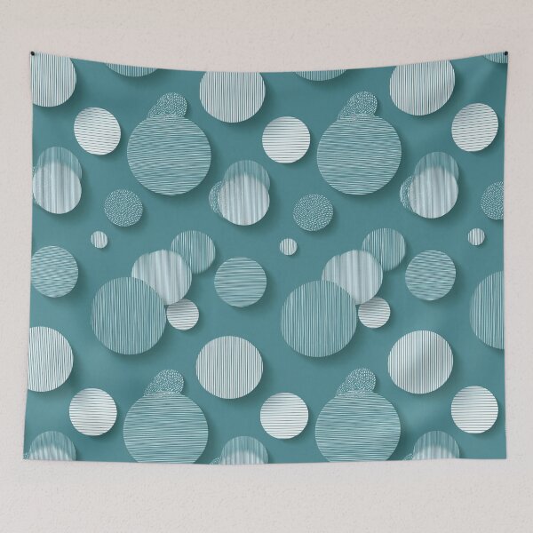 Item preview, Transformative Teal: Minimalist Line Art Spheres designed and sold by Ewa Miller.