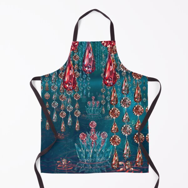 Item preview, Sea of Jewels - Rose Cyan Gems Surreal Ocean designed and sold by Lycanth.