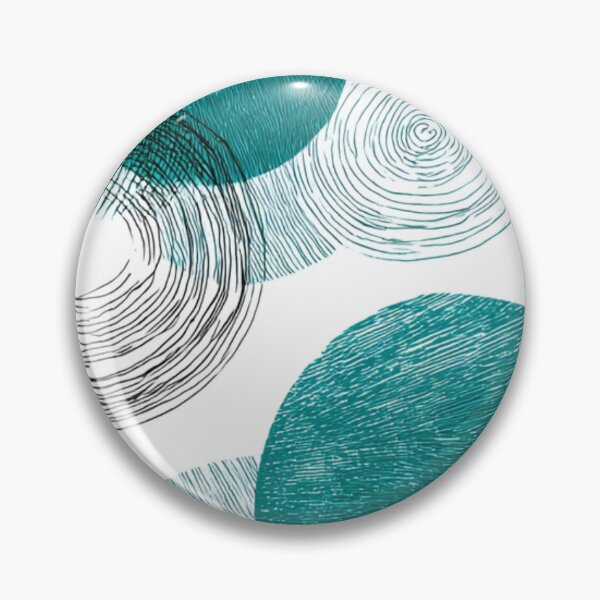 Item preview, Transformative Teal: Minimalist Line Art Spheres designed and sold by Ewa Miller.