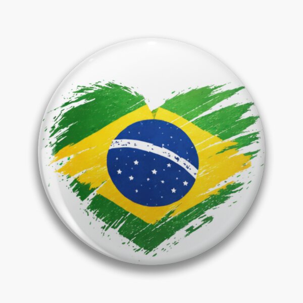Item preview, Brazil Heart Flag T-Shirt | FIFA 2026 Brazil Soccer Fan Tee designed and sold by YASboutik.