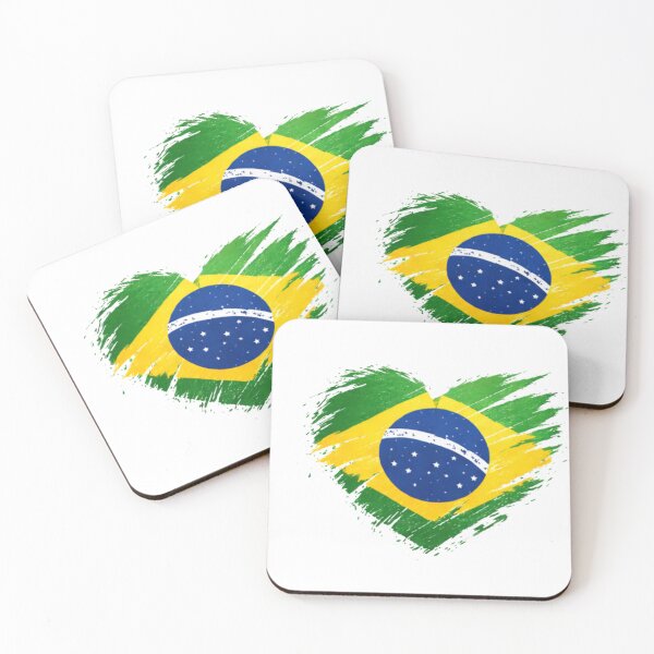 Item preview, Brazil Heart Flag T-Shirt | FIFA 2026 Brazil Soccer Fan Tee designed and sold by YASboutik.
