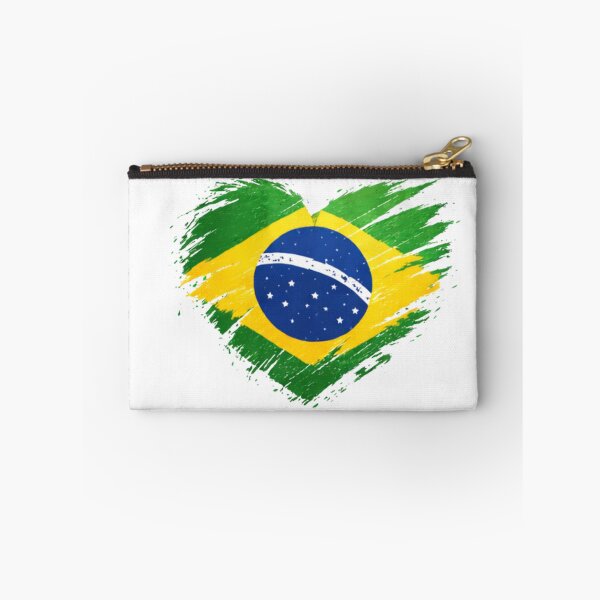 Item preview, Brazil Heart Flag T-Shirt | FIFA 2026 Brazil Soccer Fan Tee designed and sold by YASboutik.
