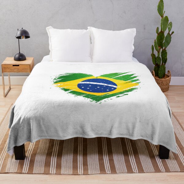 Item preview, Brazil Heart Flag T-Shirt | FIFA 2026 Brazil Soccer Fan Tee designed and sold by YASboutik.