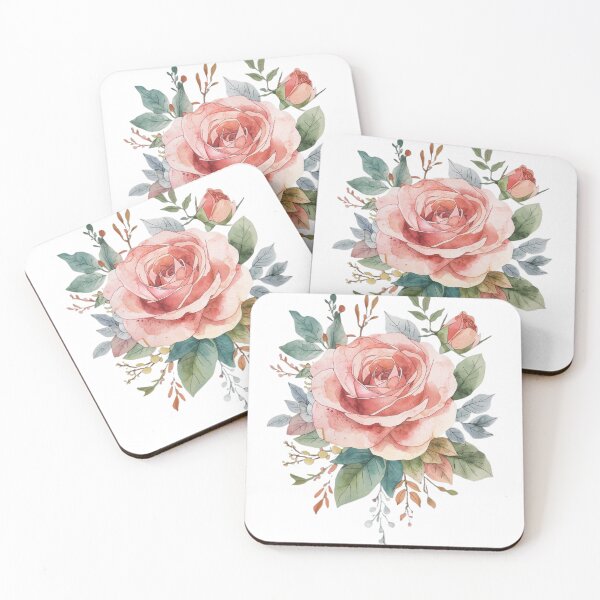 Item preview, Watercolor Rose Art Design  designed and sold by stefyComp.