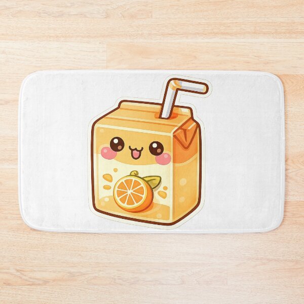 Item preview, Cute Kawaii Juice Box Orange Drink Refreshing Sticker designed and sold by DesignEG.