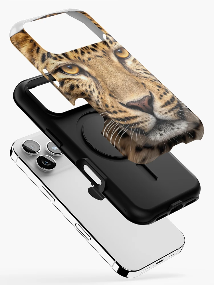 Thumbnail 2 of 4, iPhone Case, Intense Leopard Staring at Camera designed and sold by RamboDesign.