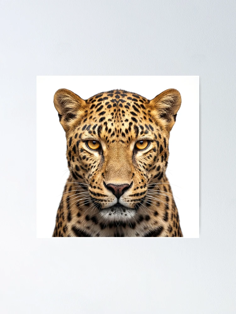 Thumbnail 1 of 3, Poster, Intense Leopard Staring at Camera designed and sold by RamboDesign.