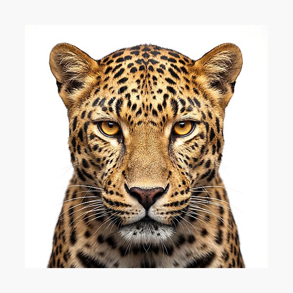 Aperçu de l'œuvre Léopard Regard Intense — Animal Sauvage créée et vendue par RamboDesign.