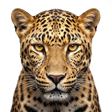 Artwork thumbnail, Intense Leopard Staring at Camera by RamboDesign