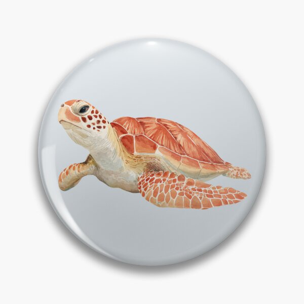 Item preview, Brown Loggerhead Sea Turtle  designed and sold by Violet Peonies.