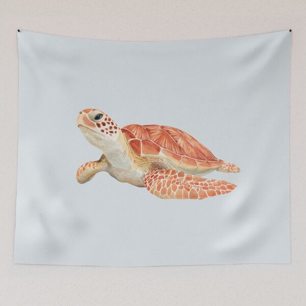 Item preview, Brown Loggerhead Sea Turtle  designed and sold by Violet Peonies.