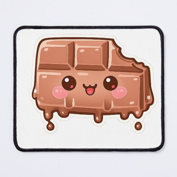 Item preview, Kawaii Chocolate Bar Melting Sweet Cute Sticker designed and sold by DesignEG.