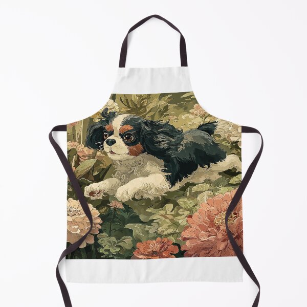 Item preview, Cavalier King Charles Spaniel in Flowers designed and sold by PetsArt.