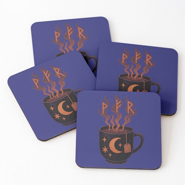 Item preview, Moon Tea with Runes — Cozy Lunar Witch Brew Design designed and sold by Miagolio.