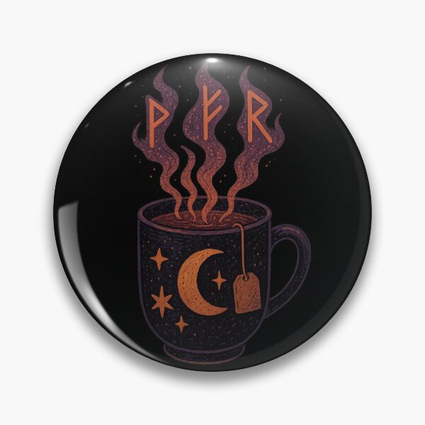 Item preview, Moon Tea with Runes — Cozy Lunar Witch Brew Design designed and sold by Miagolio.
